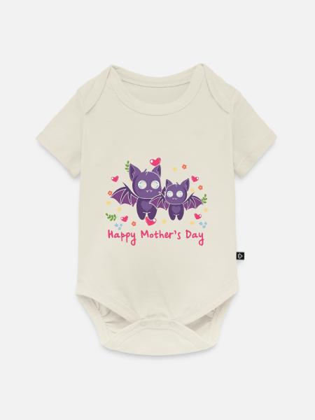 happy Mothersday - Baby Premium Kurzarmbody - Naturweiß