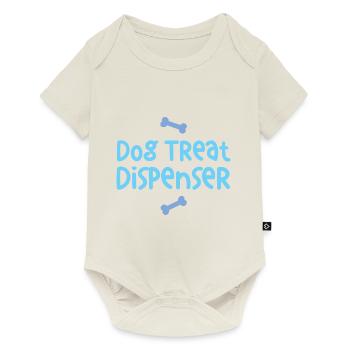 Dog Treat Dispenser 2 - Baby Premium Kurzarmbody - Naturweiß - Vorne