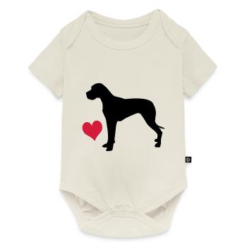 Great Dane - Baby Premium short-sleeve bodysuit - off white - Front