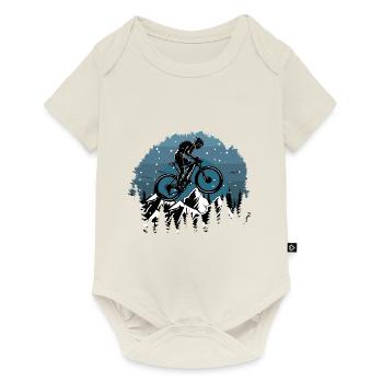 Bicycle MTB - Baby Premium short-sleeve bodysuit - off white - Front