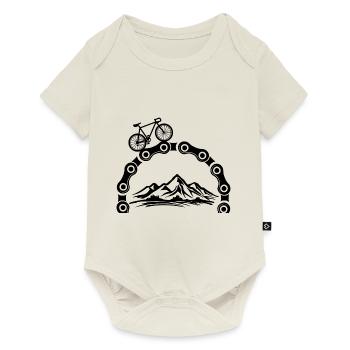 Cycling Bike Bicycle Sport Cycling Biker Cycling - Baby Premium short-sleeve bodysuit - off white - Front