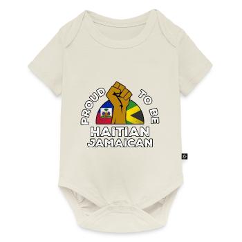 Haiti Haitian Jamaica Combination I Gift - Baby Premium short-sleeve bodysuit - off white - Front