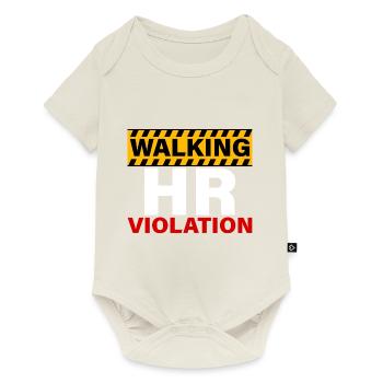 Violation de Walking Hr 4 - Body à manches courtes Premium Bébé - blanc cassé - Devant