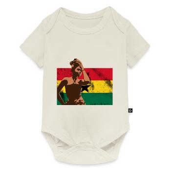 Ghana Ghanaian Flag Woman Princess I Gift - Baby Premium short-sleeve bodysuit - off white - Front