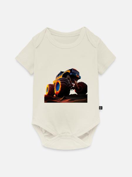 Beschleunigungsrennen Meisterschaft - Baby Premium Kurzarmbody - Naturweiß