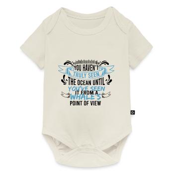 Beluga Whale Design für Meeressäuger und Orca - Baby Premium Kurzarmbody - Naturweiß - Vorne