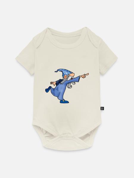 Wizzy Wizard - Baby Premium Kurzarmbody - Naturweiß