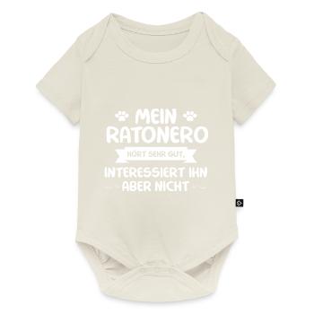 Ratonero - Baby Premium Kurzarmbody - Naturweiß - Vorne
