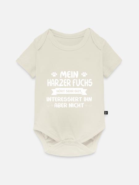Harzer Fuchs - Baby Premium Kurzarmbody - Naturweiß