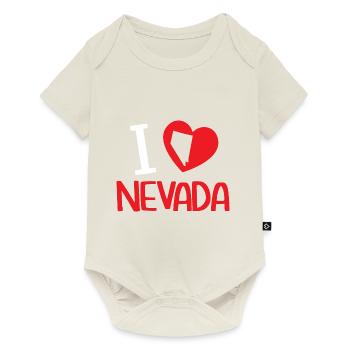 J’adore Nevada USA État d’Amérique Voyage Nevadan - Body à manches courtes Premium Bébé - blanc cassé - Devant