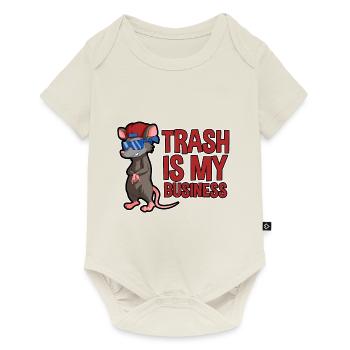 Opossum Design für Possum Fans und Opossum Fans - Baby Premium Kurzarmbody - Naturweiß - Vorne