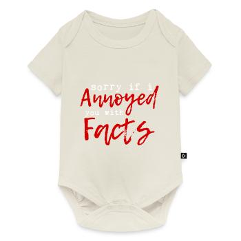 Sorry if I annoyed you with facts 4 - Baby Premium short-sleeve bodysuit - off white - Front