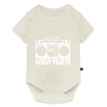 70s 80s Catchphrase I Have No Idea What This Is - Baby Premium Kurzarmbody - Naturweiß - Vorne