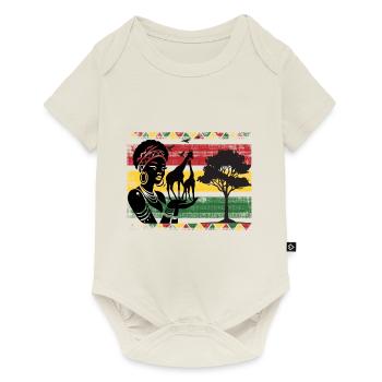 Africa Safari Animals Africa Elephant Holiday Nature - Baby Premium short-sleeve bodysuit - off white - Front