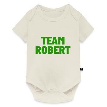 Team Robert - Baby Premium Kurzarmbody - Naturweiß - Vorne