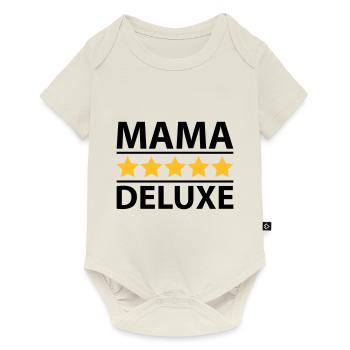 Mama Deluxe - Baby Premium Kurzarmbody - Naturweiß - Vorne