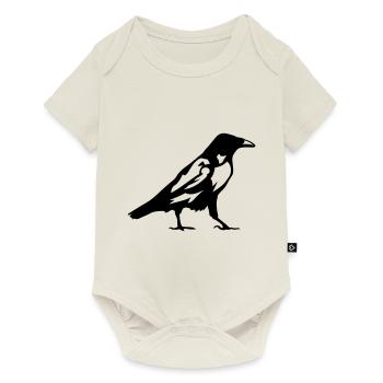 Vögel Rabe 1 - Baby Premium Kurzarmbody - Naturweiß - Vorne