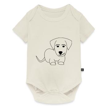 Chien chien chien - Body à manches courtes Premium Bébé - blanc cassé - Devant