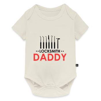 Aufsperrdienst Papa Schlüsseldienst Lockpicking - Baby Premium Kurzarmbody - Naturweiß - Vorne