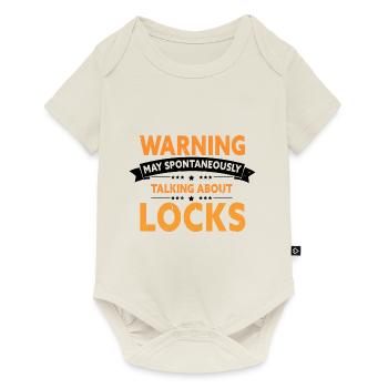 Lock Picking Locking Technician Schlossdienst Design - Baby Premium short-sleeve bodysuit - off white - Front