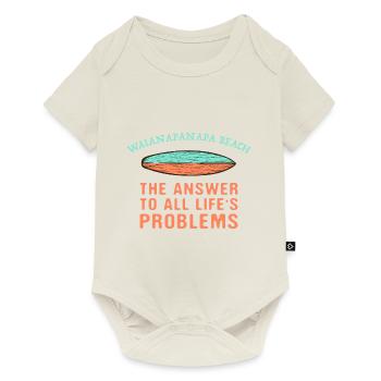 Waianapanapa Beach Answer To All Life's Problems - Baby Premium short-sleeve bodysuit - off white - Front