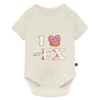 Lustig Ich Herz Meinen Ex GF Ich Liebe Meine Ex Freundin - Baby Premium Kurzarmbody - Naturweiß - Vorne