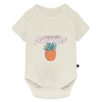 Style de vie échangiste J’ai le goût des ananas - Body à manches courtes Premium Bébé - blanc cassé - Devant