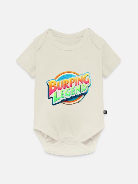Burping Legend 18 - Baby Premium Kurzarmbody - Naturweiß