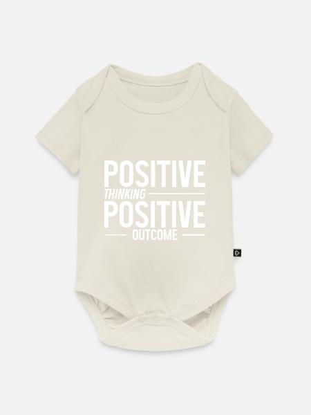 Positive Thinking Positive Outcome 2 - Baby Premium Kurzarmbody - Naturweiß