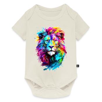 Painted Lion - Baby Premium short-sleeve bodysuit - off white - Front