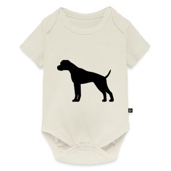 Boxer - Body à manches courtes Premium Bébé - blanc cassé - Devant