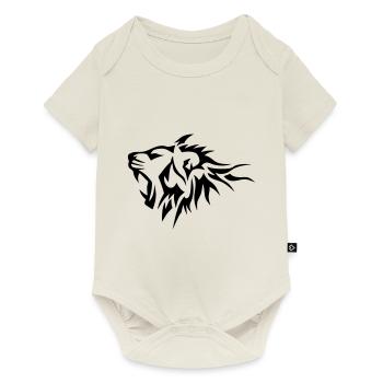 tribal lion tattoo drawing 1 6 - Baby Premium short-sleeve bodysuit - off white - Front