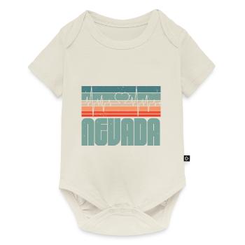 Retro Nevada USA Staat Amerika Nevadan Carson City - Baby Premium Kurzarmbody - Naturweiß - Vorne
