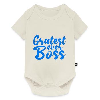Gratest Ever Boss 4 - Baby Premium short-sleeve bodysuit - off white - Front