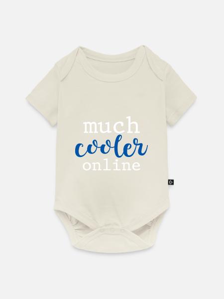 Much Cooler Online 4 - Baby Premium Kurzarmbody - Naturweiß
