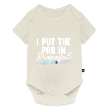 Ich bin der Profi in Sachen Propofol Krankenschwes - Baby Premium Kurzarmbody - Naturweiß - Vorne