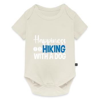 Happiness Is Hiking With A Dog - Baby Premium short-sleeve bodysuit - off white - Front