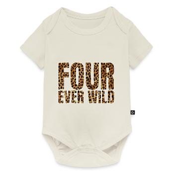 Four Ever Wild 29 - Baby Premium Kurzarmbody - Naturweiß - Vorne