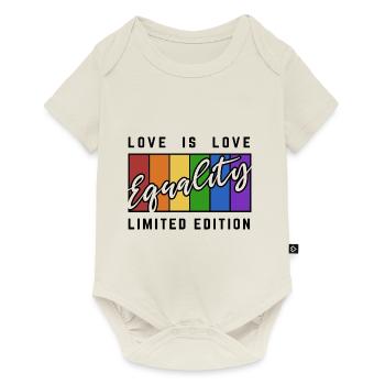 Equality Limited Edition LGBTQI Gay Pride - Baby Premium Kurzarmbody - Naturweiß - Vorne