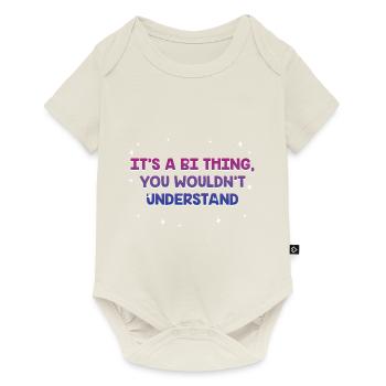 Bi chose que vous ne comprendrez pas Bisexuel LGBTQ Bi - Body à manches courtes Premium Bébé - blanc cassé - Devant