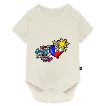 Philippines Filipina Flag Femme Mariage I Cadeau - Body à manches courtes Premium Bébé - blanc cassé - Devant