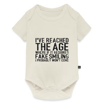 20 30 40 50 60 Birthday Gift Funny saying - Baby Premium short-sleeve bodysuit - off white - Front