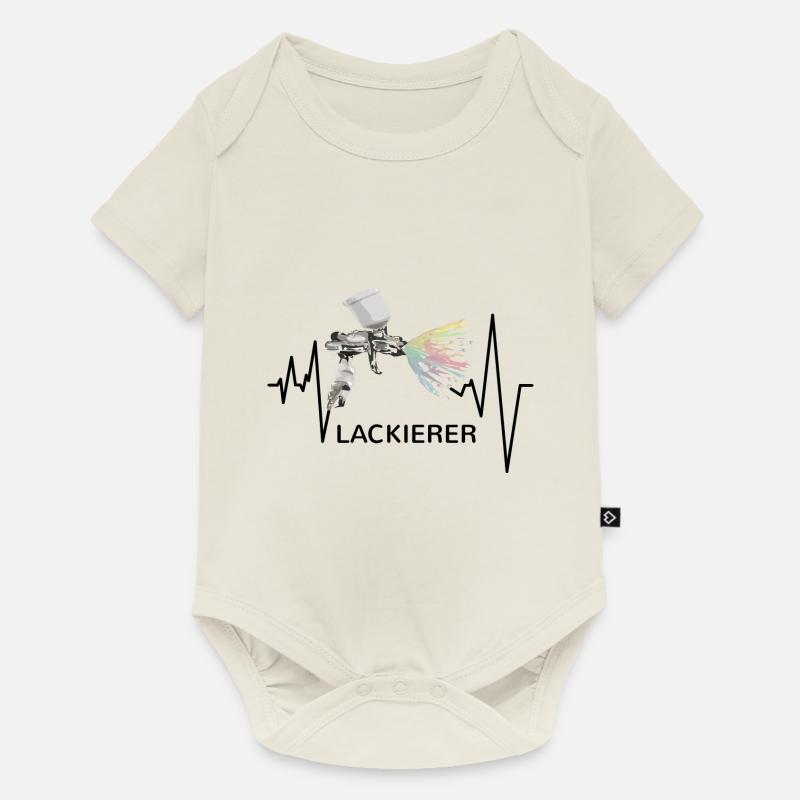 Lackierer Puls - Baby Premium Kurzarmbody - Naturweiß