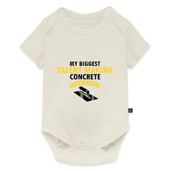 Concrete builder design for construction workers and construction site - Baby Premium short-sleeve bodysuit - off white - Front