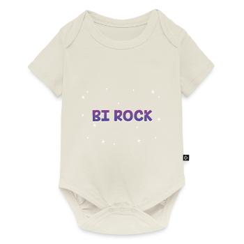 Bi Rock Bisexual LGBTQ Bi Pride LGBT Lesbian Gay - Baby Premium short-sleeve bodysuit - off white - Front