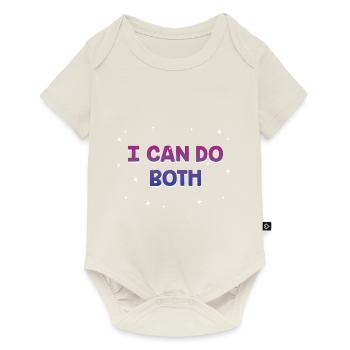 Je peux faire les deux bisexuels LGBTQ Bi Pride Pansexual - Body à manches courtes Premium Bébé - blanc cassé - Devant
