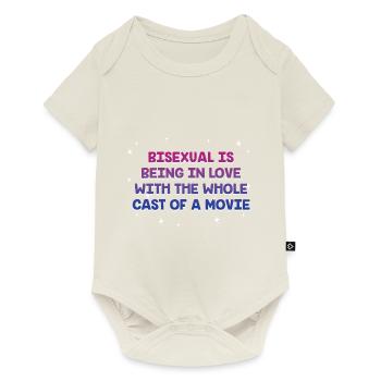 Amoureux de toute la distribution Bisexuel LGBTQ Bi - Body à manches courtes Premium Bébé - blanc cassé - Devant