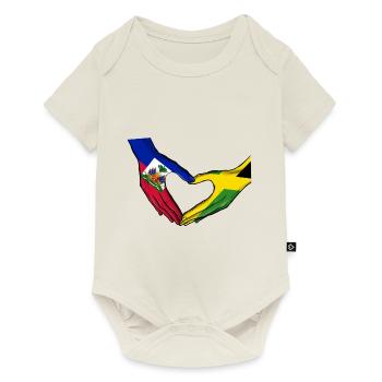 Haiti Haitian Jamaica Combination I Gift - Baby Premium short-sleeve bodysuit - off white - Front