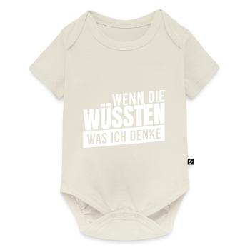 Wie gut das mich keiner denken hören kann - Baby Premium Kurzarmbody - Naturweiß - Vorne