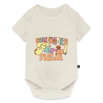 Quelqu’un Feral Figlia Fille italienne Wild - Body à manches courtes Premium Bébé - blanc cassé - Devant